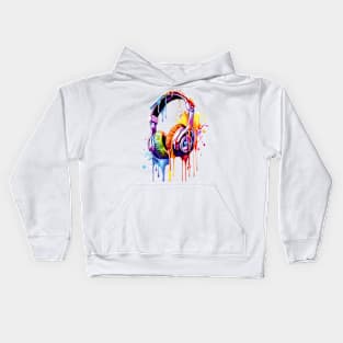 Retro Melting Headphones Kids Hoodie